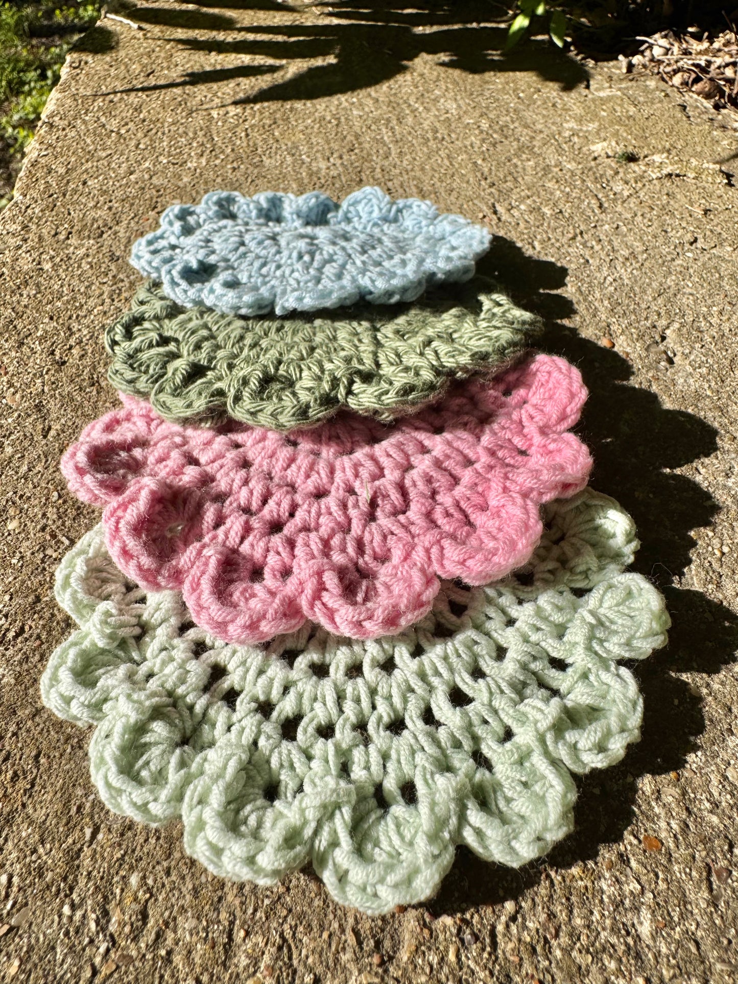 Crocheted Coaster Set