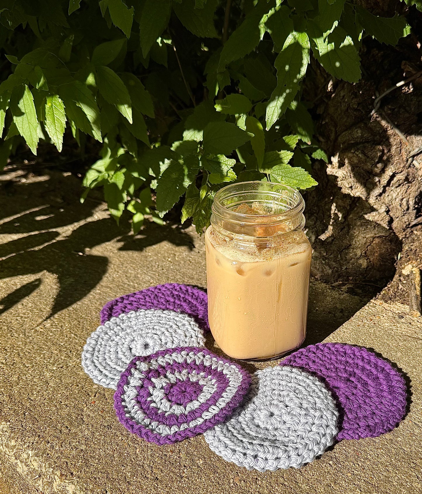 Crocheted Coaster Set